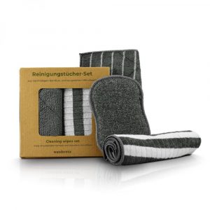 Reinigingsset bamboe microvezel - set van 3